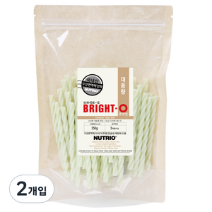 뉴트리오 브라이트오 강아지 치석껌, 코코넛, 250g, 2개