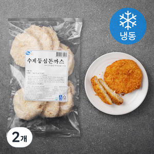 하늘푸드 수제 등심돈까스 10p (냉동), 1kg, 2개