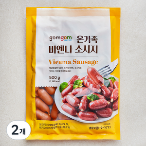 곰곰 온가족 비엔나 소시지, 500g, 2개