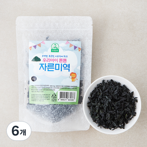 우리아이 튼튼 자른미역, 50g, 6개