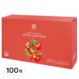 움움 갈아만든 리얼 토마토즙, 100ml, 100개