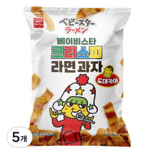 베이비스타 크리스피 라면과자 도데카이, 65g, 5개