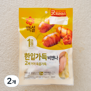 백설 한입가득 비엔나 소시지, 180g, 2개