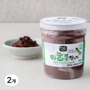 담가 마늘쫑장아찌, 500g, 2개