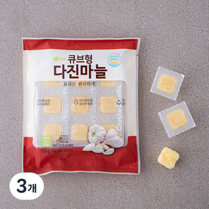 가나 큐브형 다진마늘, 155g, 3개