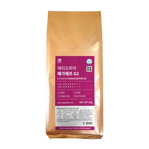 1킬로커피 싱글오리진 에티오피아 예가체프 지투, 홀빈(분쇄안함), 1kg, 1개