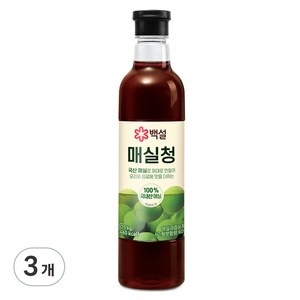 백설 매실청, 1.025kg, 3개