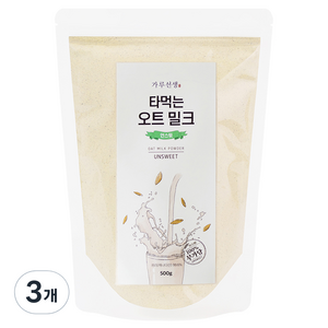 가루선생 타먹는 오트 밀크 언스윗, 500g, 3개