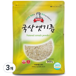 배대감 국산 엿기름, 500g, 3개