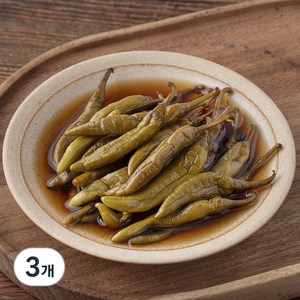 반찬단지 간장고추, 1kg, 3개