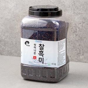 엉클탁 씻어나온 찰흑미, 4kg, 1통