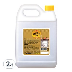 샘표 양조간장 501, 5L, 2개