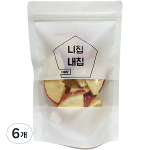 니칩내칩 동결건조 과일칩 사과, 60g, 6개