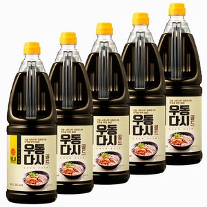 몽고간장 우동다시 골드, 1.8L, 5개