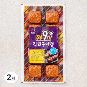 목우촌 주부9단 직화구이햄, 180g, 2개