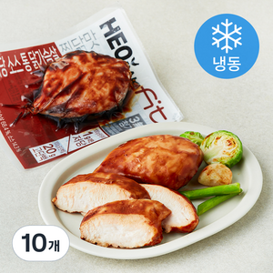 허닭 FIT 저당 소스 통 닭가슴살 찜닭맛 (냉동), 100g, 10개