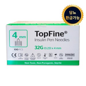 메덱셀 TopFine 인슐린 펜니들 32G 4mm, 1개