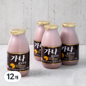 푸르밀 가나 초코우유, 225ml, 12개