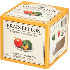 프레벨롱 국산 과일퓨레, 혼합맛(사과/단호박), 200g, 1개