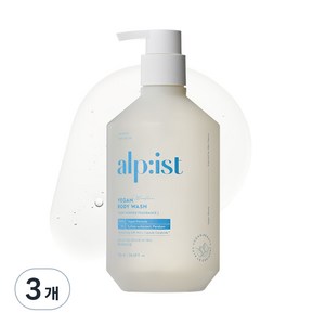 알피스트 비건 모이스춰 바디워시 베이비파우더향, 730ml, 3개