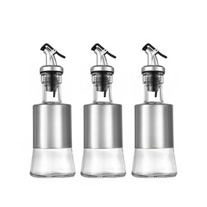 건파더 스테인리스 유리 오일병, 3개, 200ml