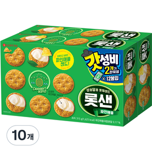 롯데웰푸드 롯샌 파인애플, 315g, 10개