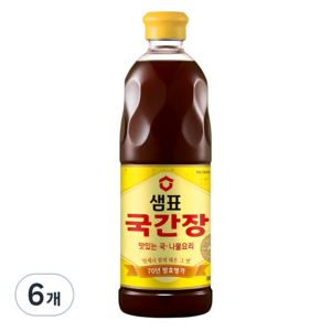 샘표 국간장, 860ml, 6개