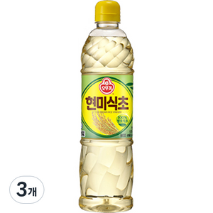 오뚜기 현미식초, 900ml, 3개