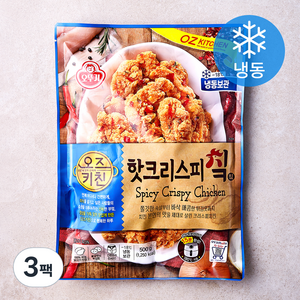 오즈키친 핫크리스피치킨 (냉동), 500g, 3팩