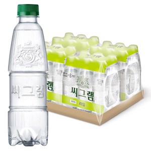 씨그램 라임 무라벨 탄산수, 350ml, 24개