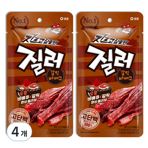 샘표 질러 갈릭바베큐 육포, 30g, 4개