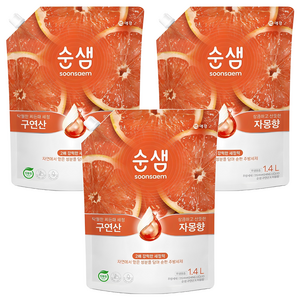 순샘 구연산 자몽향 주방세제 리필