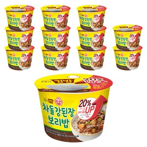 오뚜기 맛있는 오뚜기 컵밥 차돌 강된장보리밥, 310g, 12개