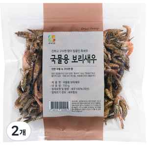 이미지 국물용 보리새우, 100g, 2개