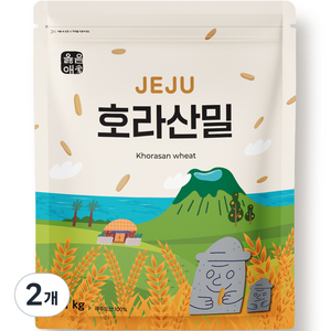 옳음애 제주 호라산 밀, 1kg, 2개