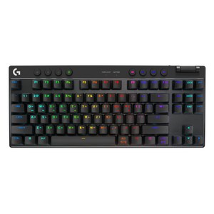 로지텍 PRO X TKL LIGHTSPEED 무선 게이밍 택타일 키보드, 블랙, PRO X TKL 블랙 택타일 갈축, 갈축