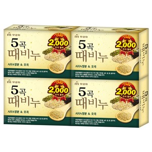 무궁화 오곡때비누, 90g, 4개