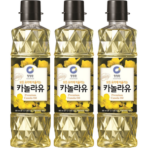 청정원 카놀라유, 900ml, 6개