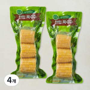 송이애 한입 옥수수, 250g, 4개, 1개입