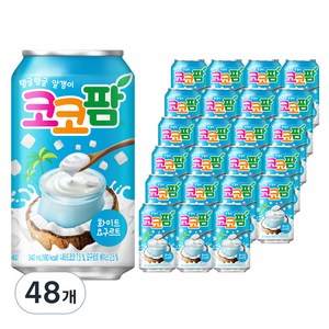 해태음료 코코팜 화이트 요구르트, 340ml, 48개