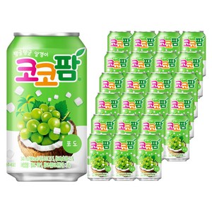 코코팜 탱글탱글 알갱이 포도, 340ml, 24개