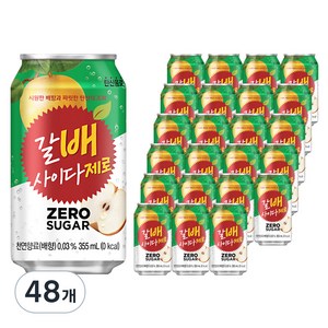 해태htb 갈배사이다 제로, 355ml, 48개