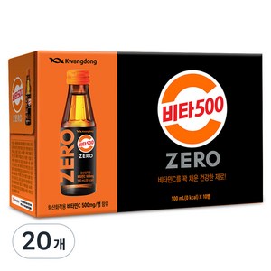 광동제약 비타500 ZERO, 100ml, 20개