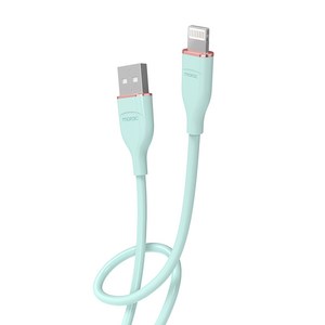 moac USB A타입- 8핀 라이트닝 고속 충전 케이블, 민트, 1개