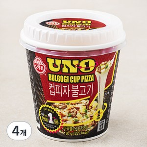 오뚜기 유엔오 컵피자 불고기 (냉동), 150g, 4개