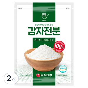 본테이스트 100% 감자전분, 1kg, 2개