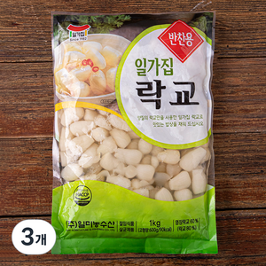 일가집 락교, 1kg, 3개