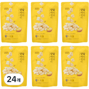 자연공유 단백질이 답이다 고단백 스낵 마늘빵맛, 50g, 24개