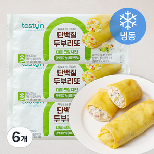 테이스틴 단백질 두부리또 대파크림치킨 (냉동), 130g, 6개