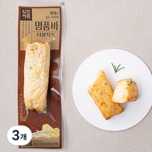 삼진어묵 명품바 더블치즈, 80g, 3개